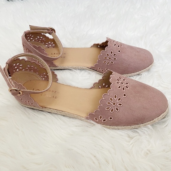 LC Lauren Conrad Shoes - LAUREN CONRAD mauve espadrilles strappy sandals